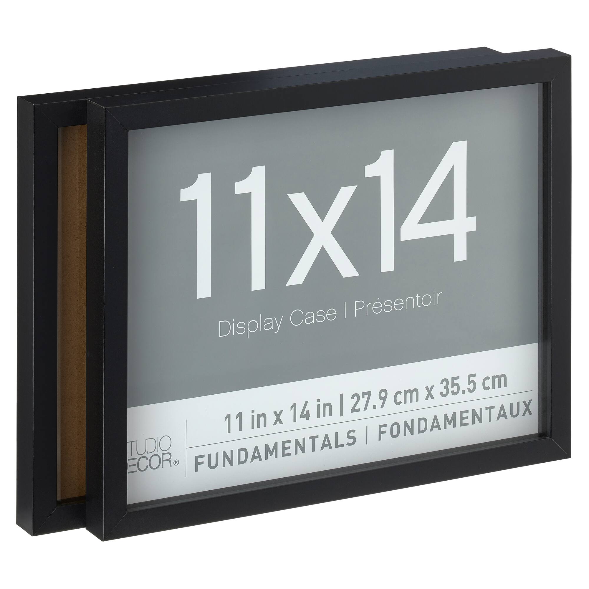 2 Pack Fundamentals 11" x 14" Black Shadow Boxes by Studio Décor®